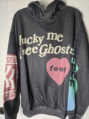 See Ghosts 'Lucky Me I See Ghosts' Black Graphic Hoodie